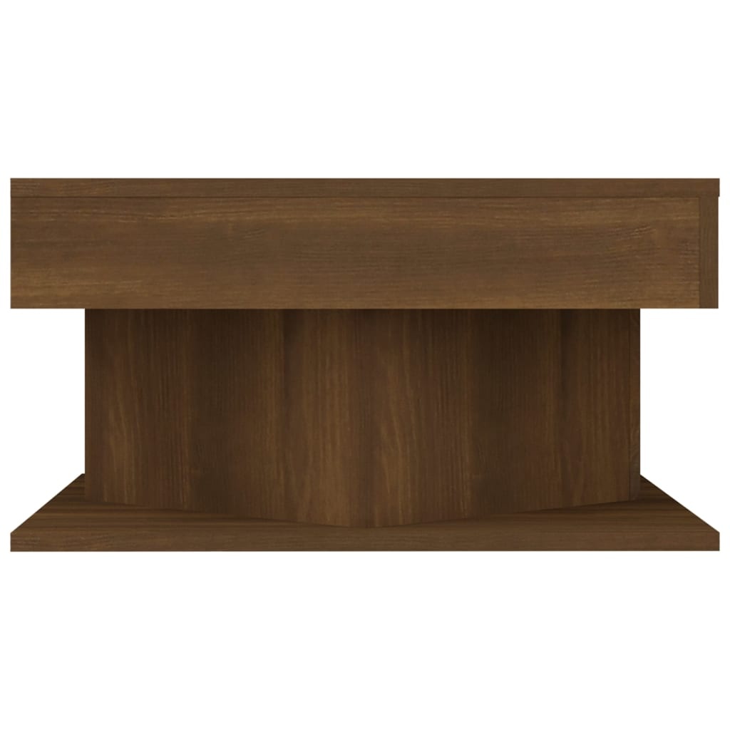 VidaXL Salontafel 57x57x30 cm bewerkt hout bruin eikenkleur