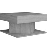 VidaXL Salontafel 57x57x30 cm bewerkt hout grijs sonoma eikenkleurig