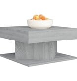 VidaXL Salontafel 57x57x30 cm bewerkt hout grijs sonoma eikenkleurig