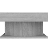 VidaXL Salontafel 57x57x30 cm bewerkt hout grijs sonoma eikenkleurig