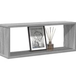 VidaXL Wandschappen kubus 4 st 60x15x23 cm bewerkt hout grijs sonoma