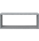 VidaXL Wandschappen kubus 2 st 60x15x23 cm bewerkt hout grijs sonoma
