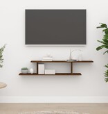 VidaXL Tv-wandschap 125x18x23 cm bewerkt hout bruin eikenkleur