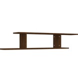 VidaXL Tv-wandschap 125x18x23 cm bewerkt hout bruin eikenkleur