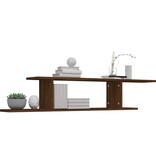 VidaXL Tv-wandschap 125x18x23 cm bewerkt hout bruin eikenkleur