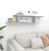 VidaXL Tv-wandschap 125x18x23 cm bewerkt hout grijs sonoma eikenkleur