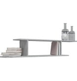 VidaXL Tv-wandschap 125x18x23 cm bewerkt hout grijs sonoma eikenkleur