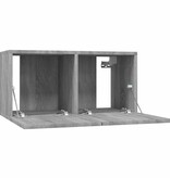 VidaXL Tv-hangmeubels 3 st 60x30x30 cm bewerkt hout grijs sonoma eiken