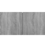 VidaXL Tv-hangmeubelen 2 st 60x30x30 cm bewerkt hout grijs sonoma