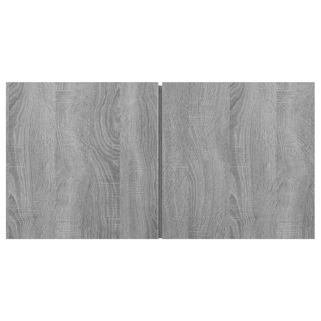 VidaXL Tv-hangmeubelen 2 st 60x30x30 cm bewerkt hout grijs sonoma