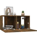 VidaXL Tv-hangmeubelen 2 st 60x30x30 cm gerookt eikenkleurig