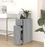 VidaXL Apothekerskast 20x45,5x60 cm bewerkt hout grijs sonoma eiken