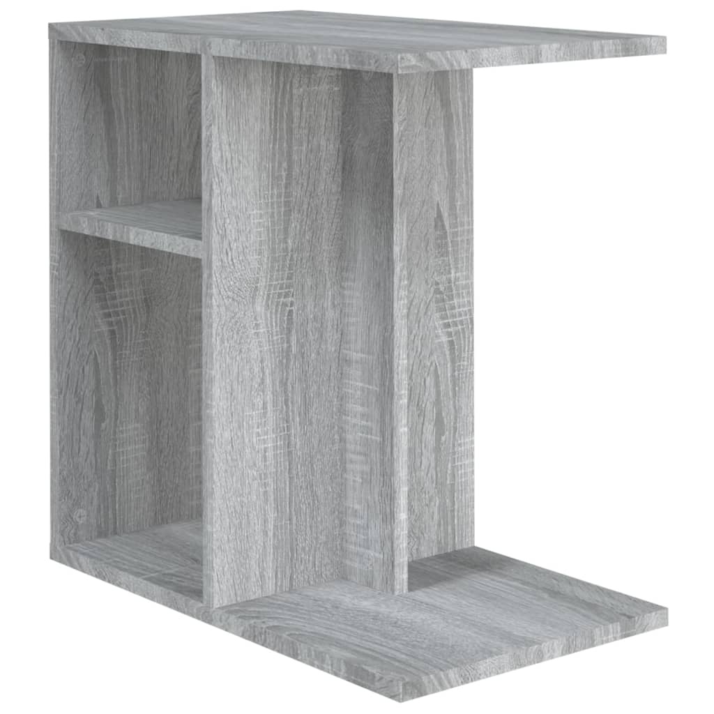 VidaXL Bijzettafel 50x30x50 cm bewerkt hout grijs sonoma eikenkleurig