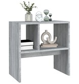 VidaXL Bijzettafel 50x30x50 cm bewerkt hout grijs sonoma eikenkleurig