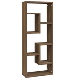 VidaXL Wandschap 36x16x90 cm bewerkt hout bruin eikenkleur