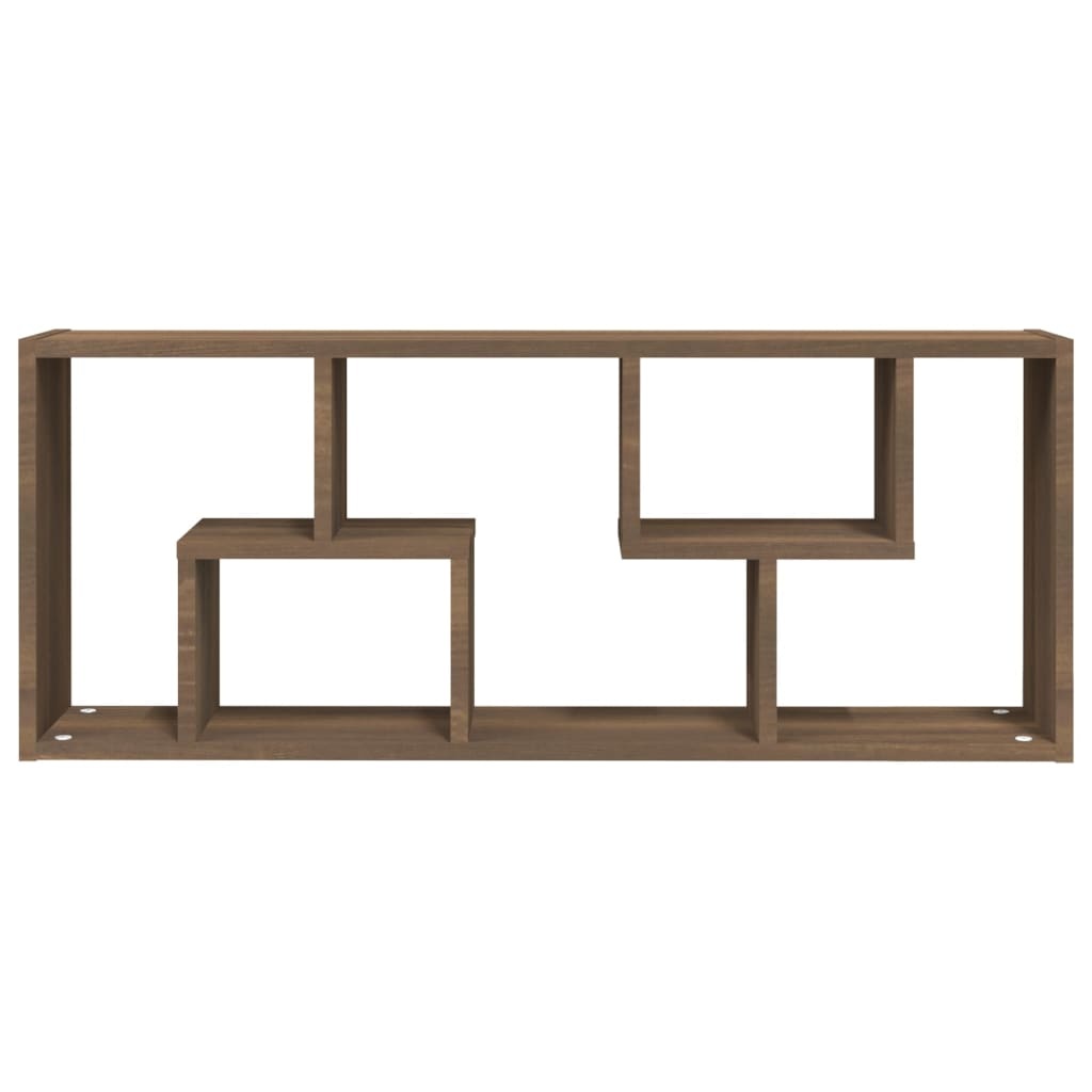 VidaXL Wandschap 36x16x90 cm bewerkt hout bruin eikenkleur