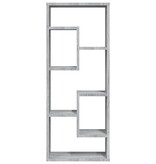 VidaXL Wandschap 36x16x90 cm bewerkt hout grijs sonoma eikenkleurig