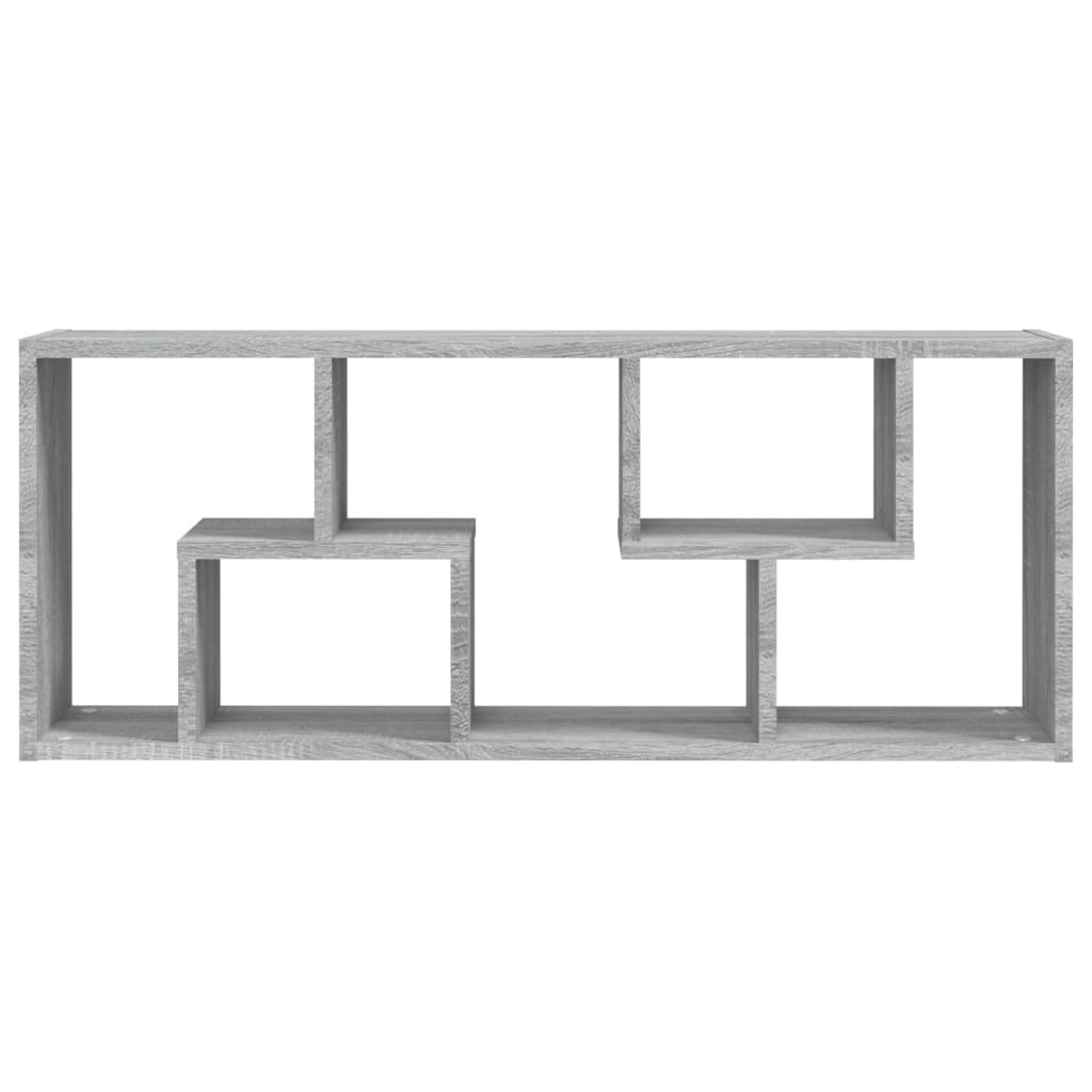 VidaXL Wandschap 36x16x90 cm bewerkt hout grijs sonoma eikenkleurig