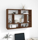 VidaXL Wandschap 75x16x55 cm bewerkt hout bruin eikenkleur