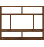 VidaXL Wandschap 75x16x55 cm bewerkt hout bruin eikenkleur