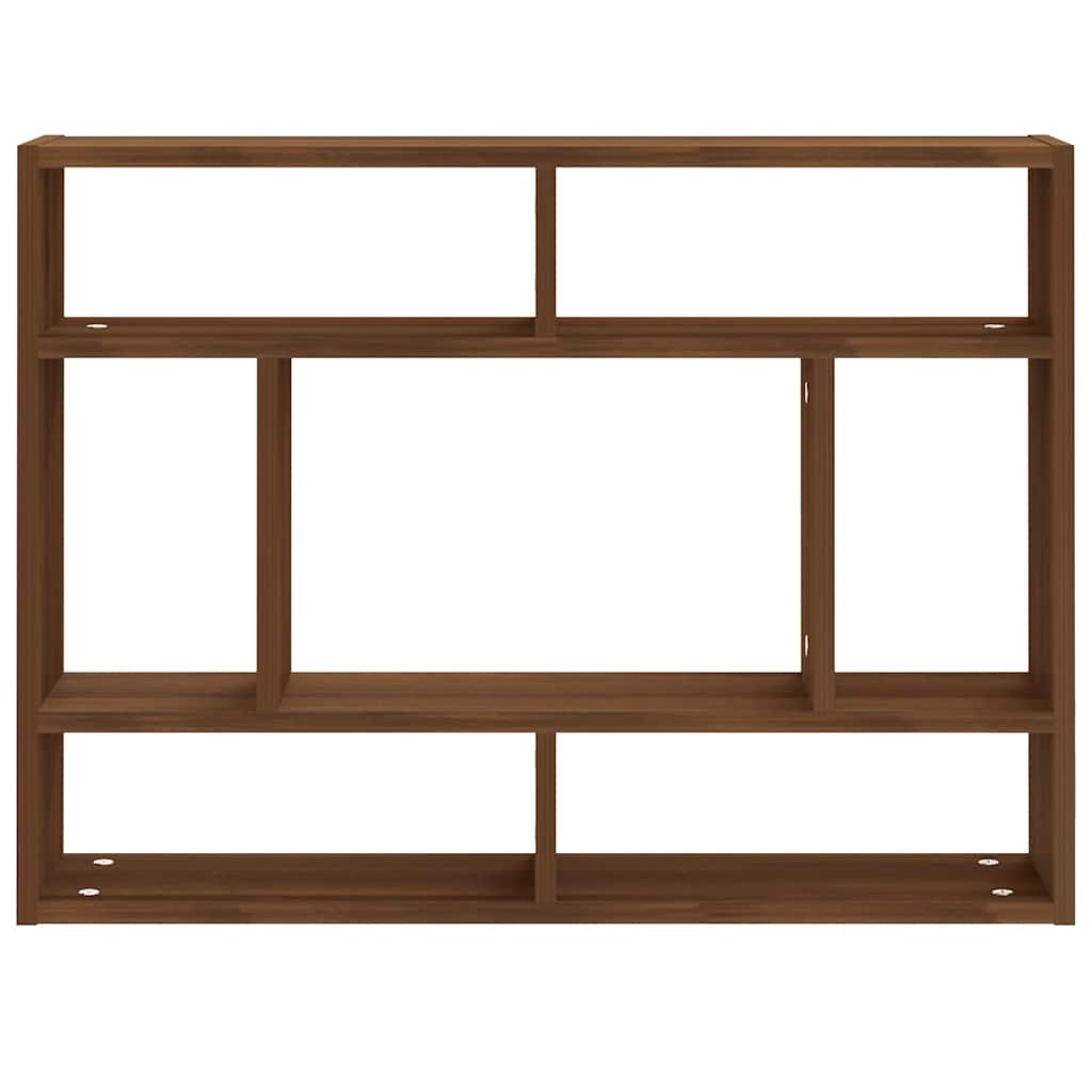 VidaXL Wandschap 75x16x55 cm bewerkt hout bruin eikenkleur