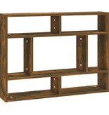 VidaXL Wandschap 75x16x55 cm bewerkt hout gerookt eikenkleurig