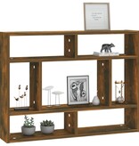 VidaXL Wandschap 75x16x55 cm bewerkt hout gerookt eikenkleurig