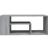 VidaXL Salontafel 100x50x40 cm bewerkt hout grijs sonoma eikenkleurig