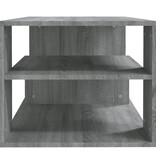 VidaXL Salontafel 100x50x40 cm bewerkt hout grijs sonoma eikenkleurig