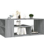 VidaXL Salontafel 100x50x40 cm bewerkt hout grijs sonoma eikenkleurig