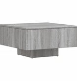 VidaXL Salontafel 60x60x31,5 cm bewerkt hout grijs sonoma eikenkleurig