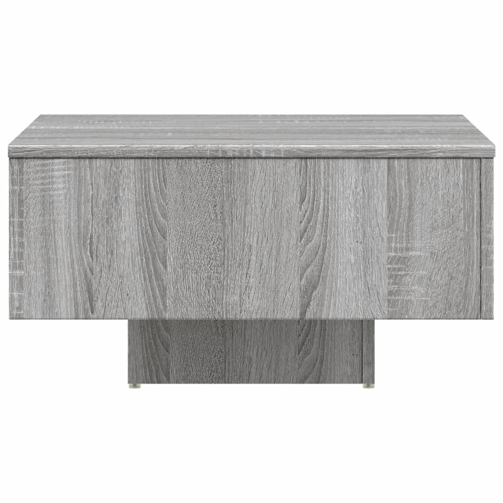 VidaXL Salontafel 60x60x31,5 cm bewerkt hout grijs sonoma eikenkleurig