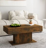 VidaXL Salontafel 96x50x45 cm bewerkt hout gerookt eikenkleurig