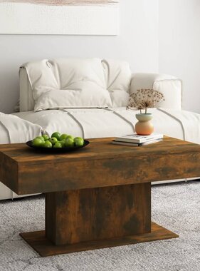 VidaXL Salontafel 96x50x45 cm bewerkt hout gerookt eikenkleurig