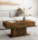 VidaXL Salontafel 96x50x45 cm bewerkt hout gerookt eikenkleurig