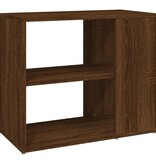 VidaXL Bijzetkast 60x30x50 cm bewerkt hout bruin eikenkleur