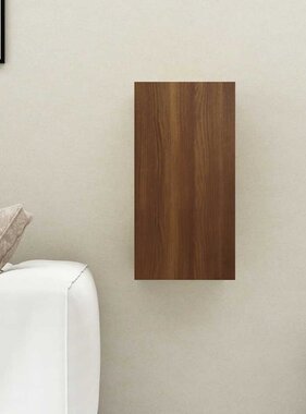 VidaXL Tv-meubel 30,5x30x60 cm bewerkt hout bruin eikenkleur