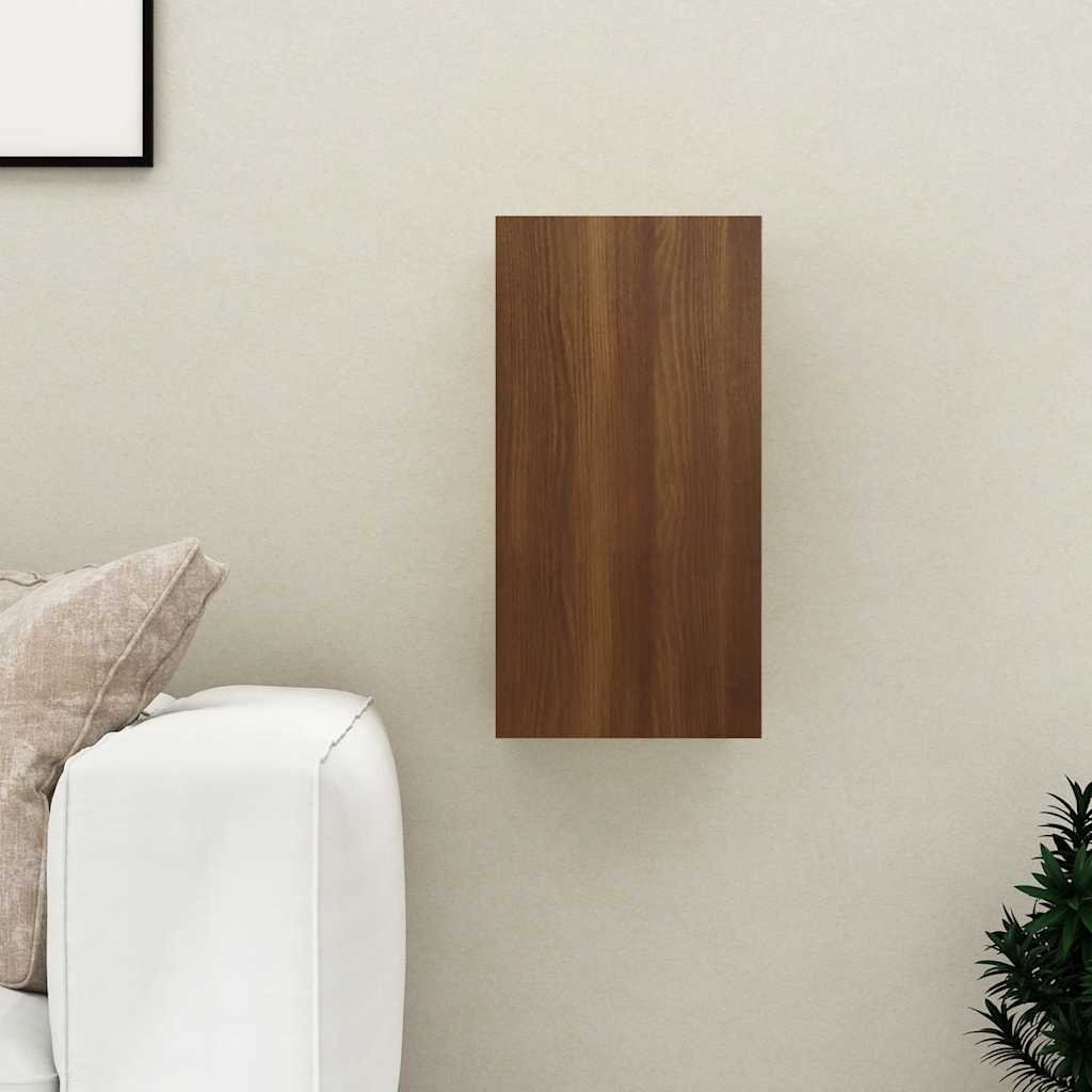 VidaXL Tv-meubel 30,5x30x60 cm bewerkt hout bruin eikenkleur