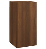 VidaXL Tv-meubel 30,5x30x60 cm bewerkt hout bruin eikenkleur