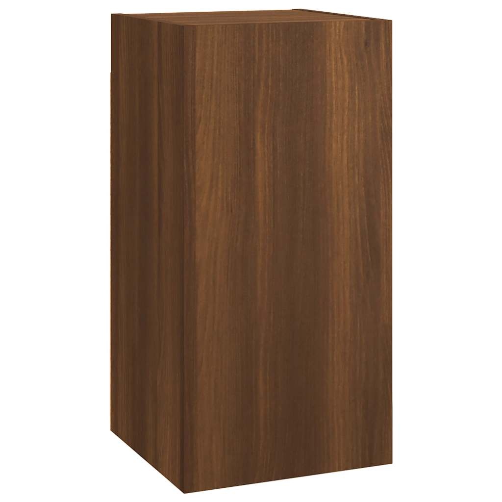 VidaXL Tv-meubel 30,5x30x60 cm bewerkt hout bruin eikenkleur