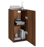VidaXL Tv-meubel 30,5x30x60 cm bewerkt hout bruin eikenkleur