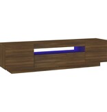 VidaXL Tv-meubel met LED-verlichting 160x35x40 cm bruin eikenkleur