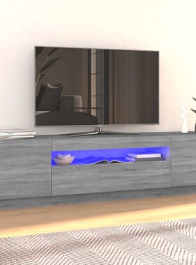 VidaXL Tv-meubel met LED-verlichting 160x35x40 cm grijs sonoma eiken