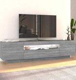 VidaXL Tv-meubel met LED-verlichting 160x35x40 cm grijs sonoma eiken