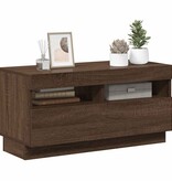 VidaXL Tv-meubel met LED-verlichting 80x35x40 cm bruin eikenkleur