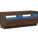 VidaXL Tv-meubel met LED-verlichting 100x35x40 cm bruin eikenkleur
