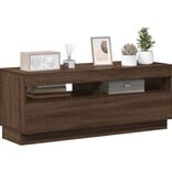 VidaXL Tv-meubel met LED-verlichting 100x35x40 cm bruin eikenkleur