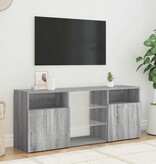 VidaXL Tv-meubel met LED-verlichting 120x30x50 cm grijs sonoma eiken