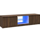 VidaXL Tv-meubel met LED-verlichting 120x30x35,5 cm bruin eikenkleur