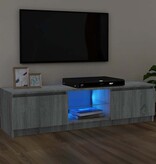 VidaXL Tv-meubel met LED-verlichting 120x30x36 cm grijs sonoma eiken
